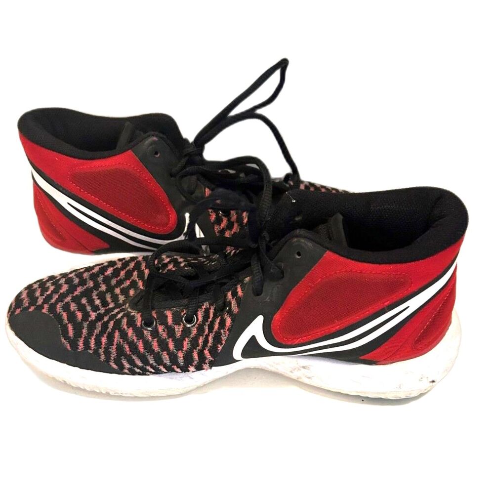 Nike Red/Black High Top Sneakers - Size 9